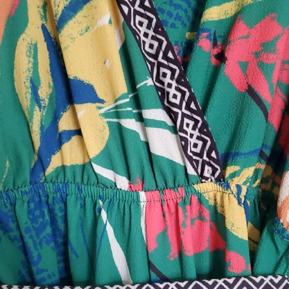 Tropical Print Jumpsuit Flying TOMATO - Picture 5 of 5